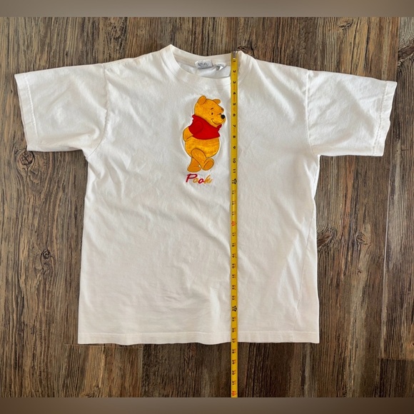 Vtg 90s Blitzz Intl. New York Winnie the Pooh S/S Tee Shirt XL White Embroidered - Picture 6 of 12